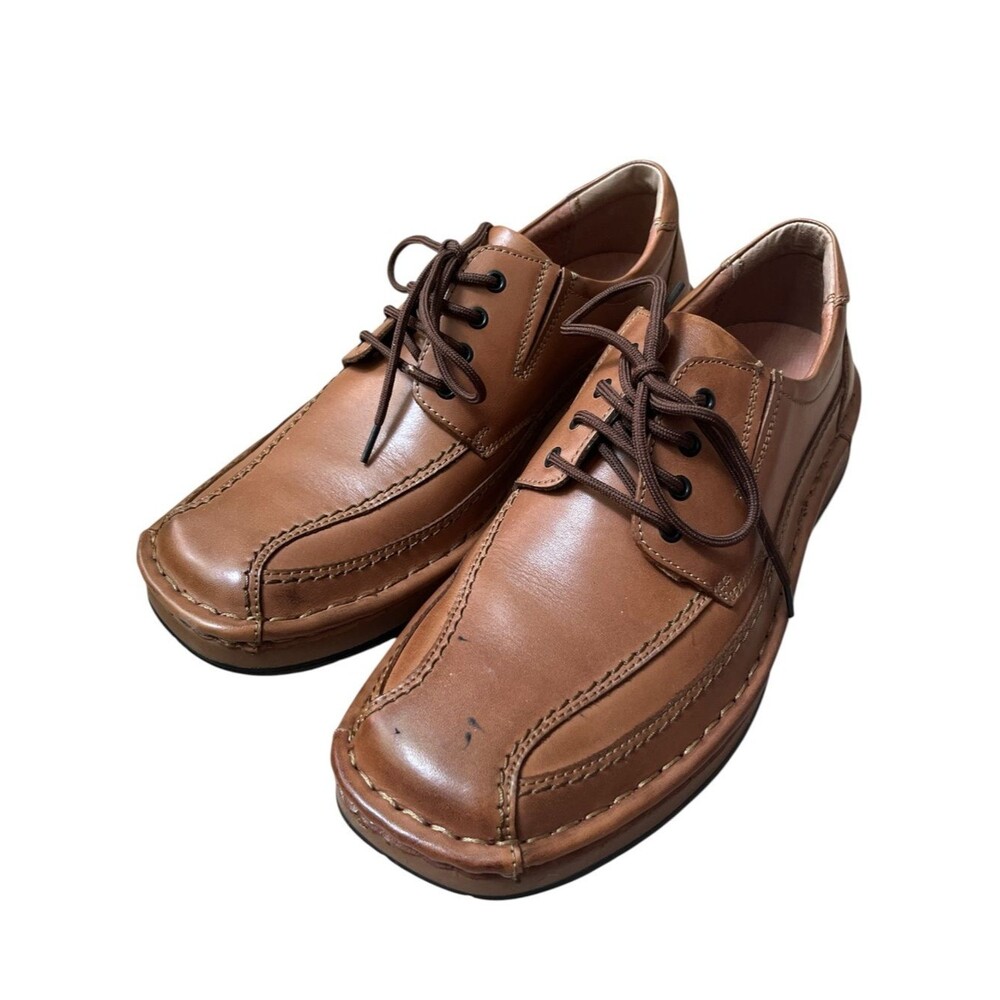 Alfani Nomad Leather Loafers Cognac Men's Size 9 Slip On Dress Casual Shoes
